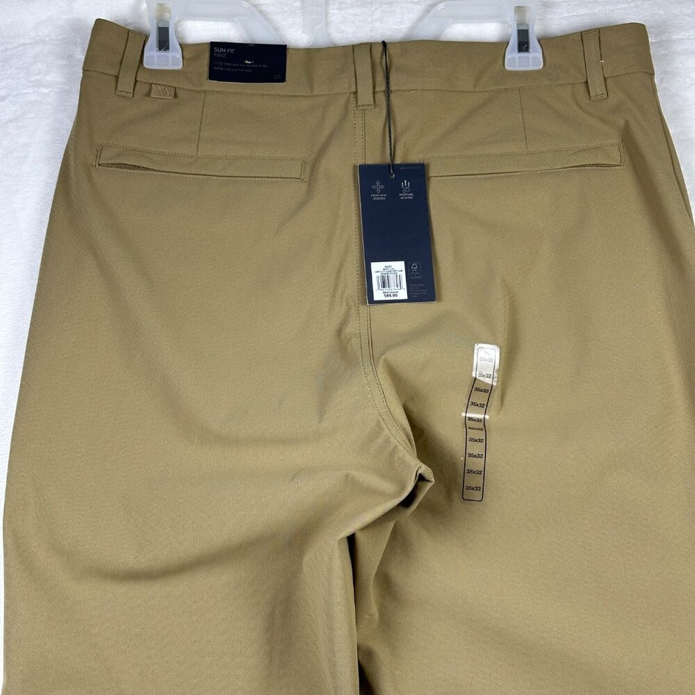 VRST Mens Limitless Performance Slim Fit Chino Pants W35 L32 Beige Stretch NWT - Picture 9 of 12